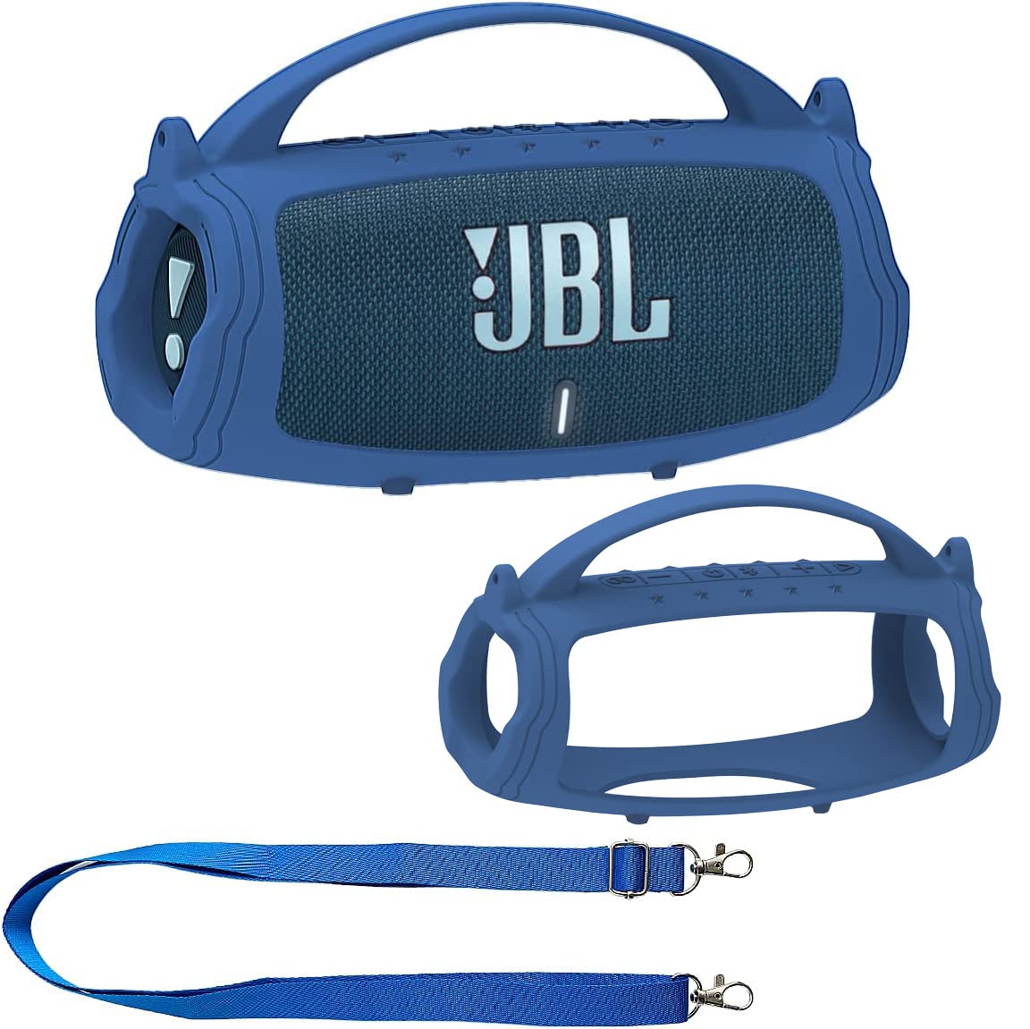 JCHPINE Silicone Cover Case for JBL Charge 5 Portable Bluetooth